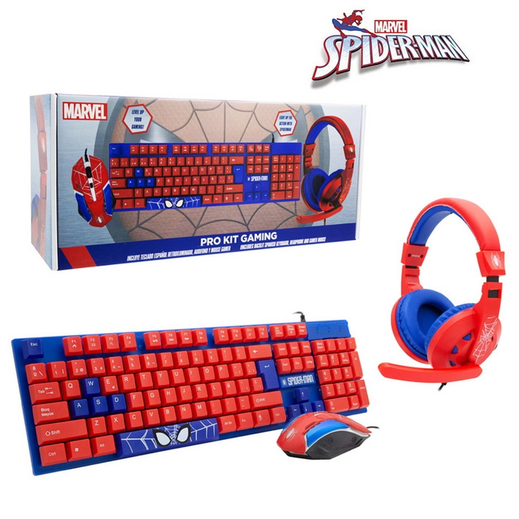 SET GAMER MARVEL SPIDERMAN