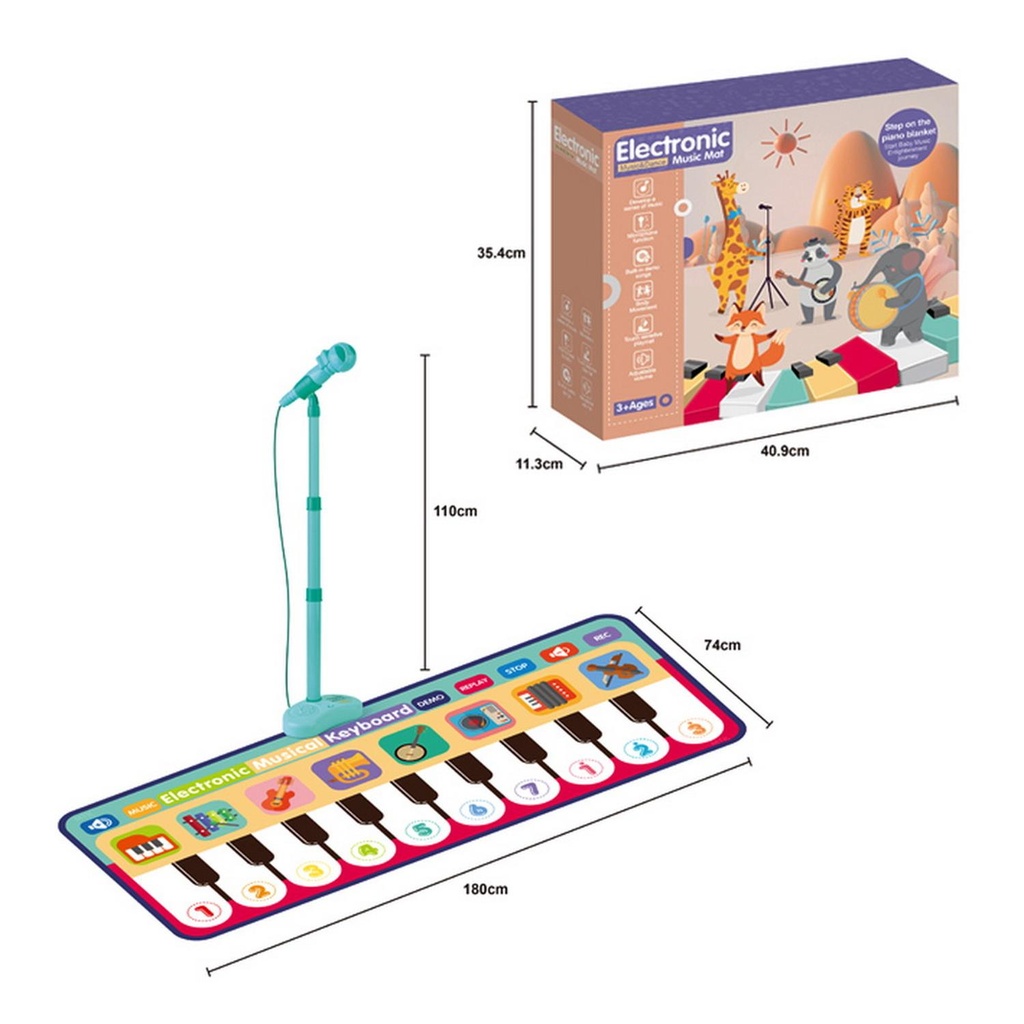 PIANO ALFOMBRA CON MICROFONO