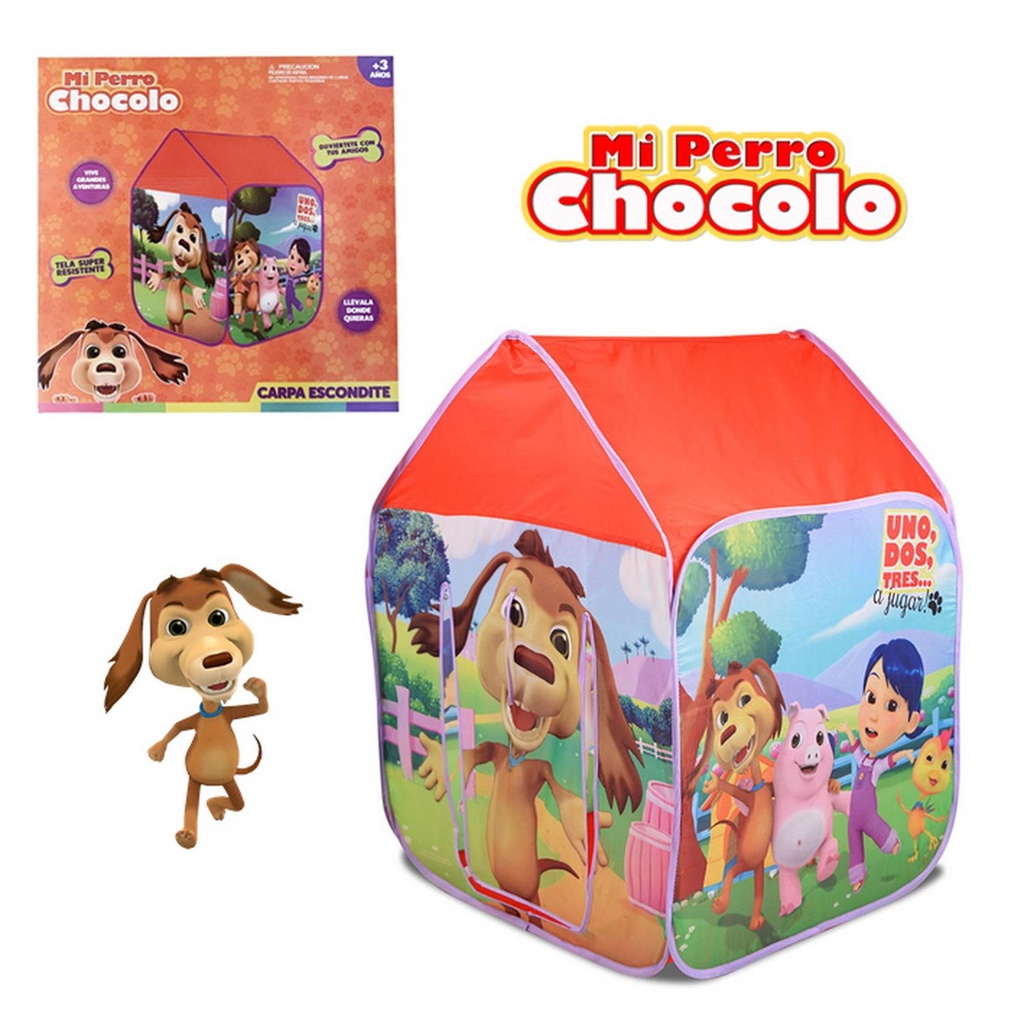 CARPA MODELO CASITA MI PERRO CHOCOLO