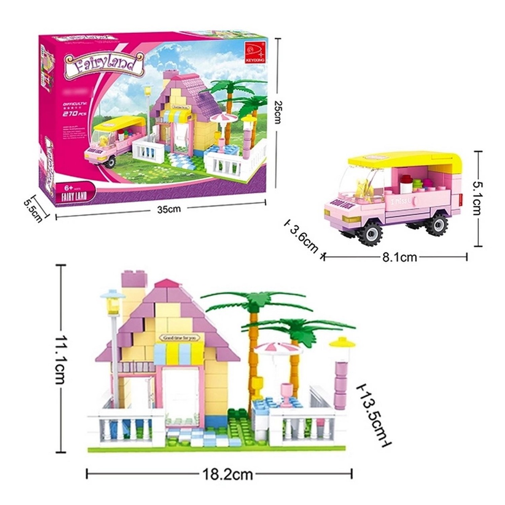 BLOQUES ARMAR CASA 270 PCS.