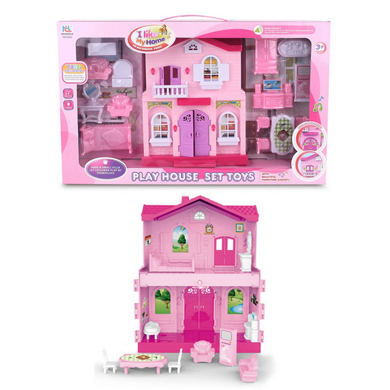 CASA MUÑECAS CON ACCESORIOS