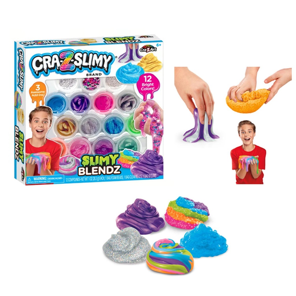 SET 12 SLIMES Y 3 TEXTURAS PARA MESCLAR