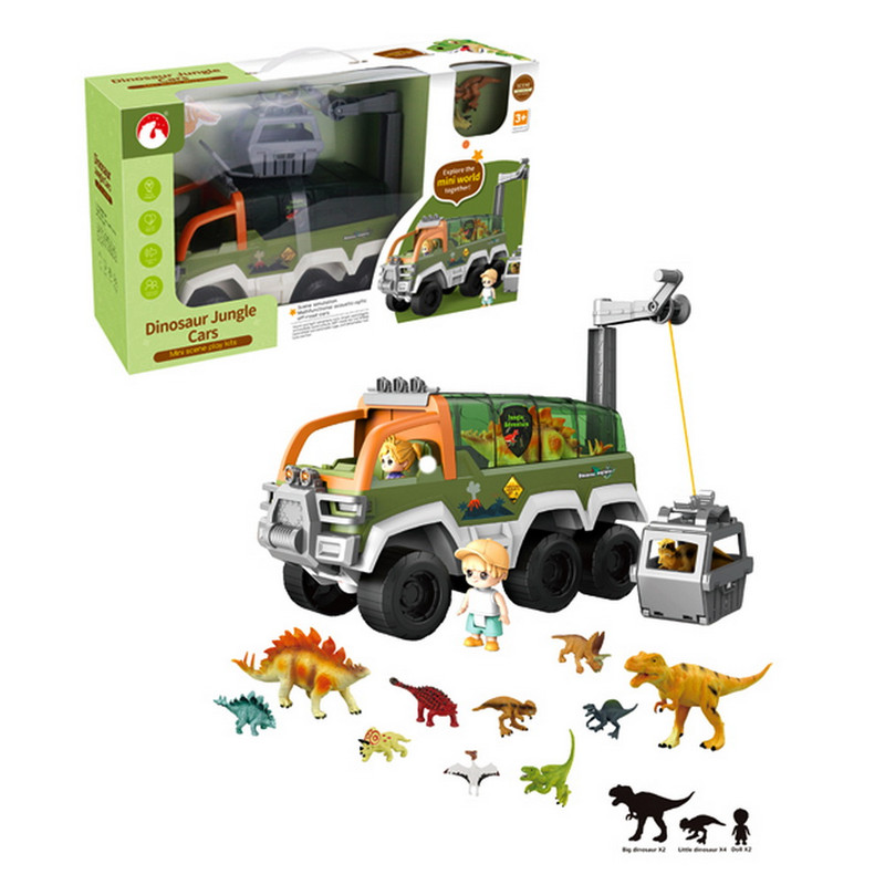 CAMION JUNGLA TRANSPORTA DINOSAURIO