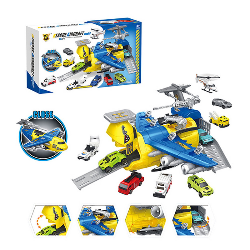 AVION RESCATE PARKING CON AUTOS