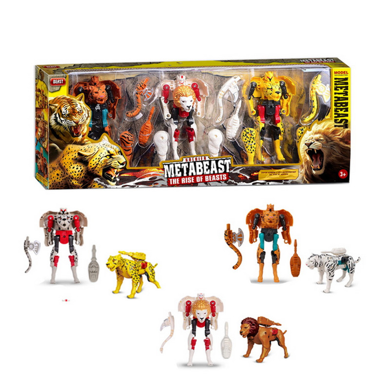 SET 3 ANIMALES TRANSFORMABLES