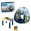 CARPA MAGICA POLICIA Y MESA CON BLOQUES 