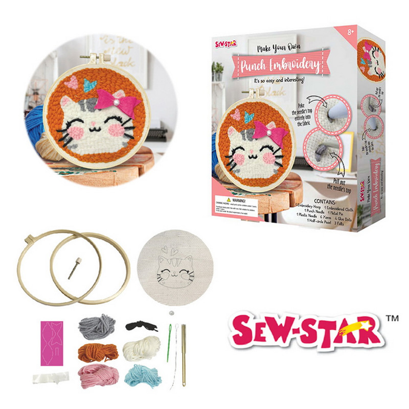 SET MANUALIDADES DISEÑO GATO            