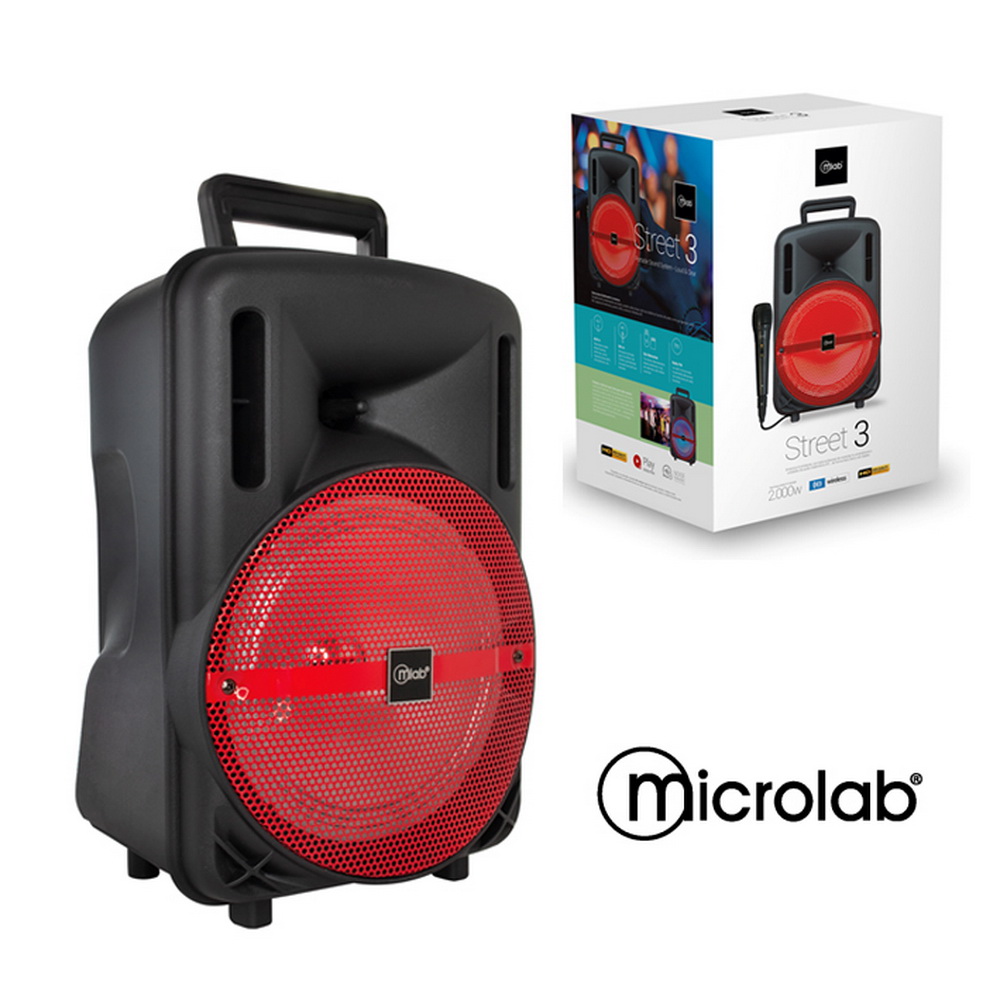 PARLANTE STREET 3 MICROFONO WIRED ORANGE