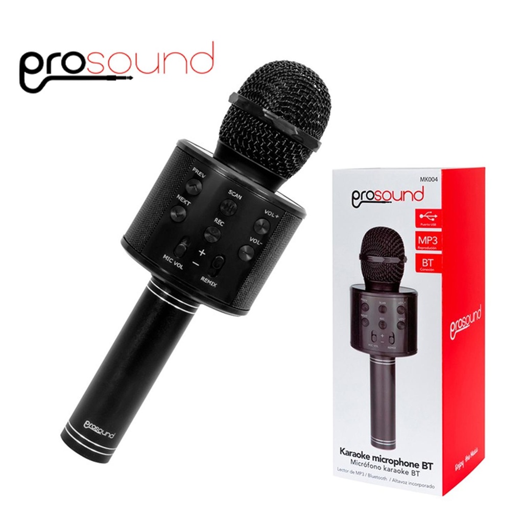 MICROFONO KARAOKE BLACK PROSOUND