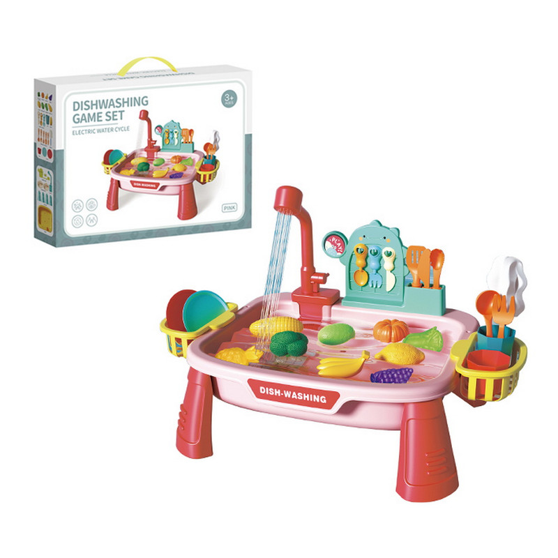 LAVAPLATO PINK CON ACCESORIOS