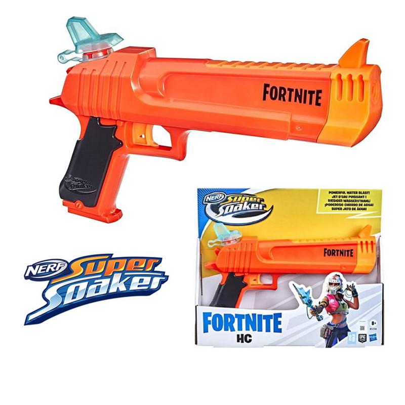 LANZADOR AGUA NERF SUPERSOAKER FORTNITE 