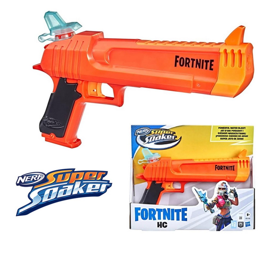 LANZADOR AGUA NERF SUPERSOAKER FORTNITE