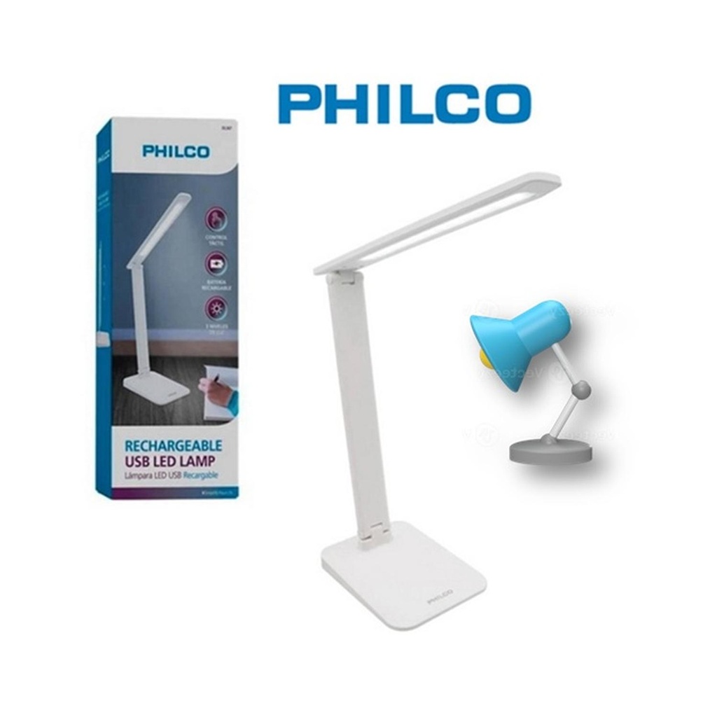 LÁMPARA LED ESCRITORIO RECARGABLE PHILCO