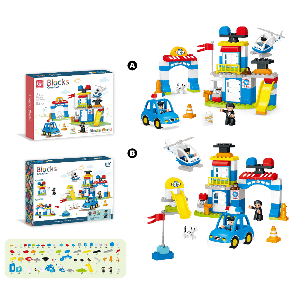 ESTACION POLICIA BLOQUES 92 PCS