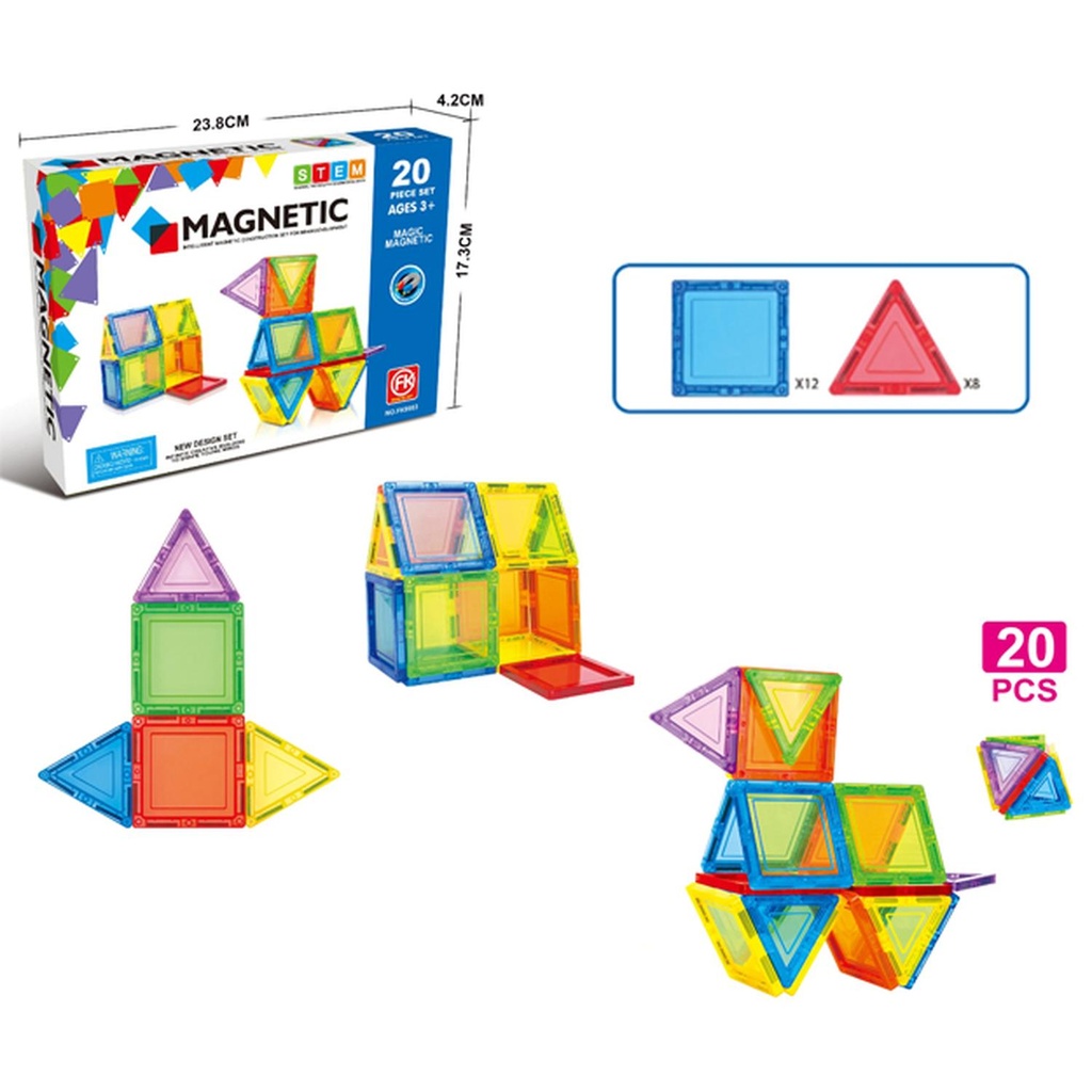 BLOCK MAGNETIC 20 PCS.