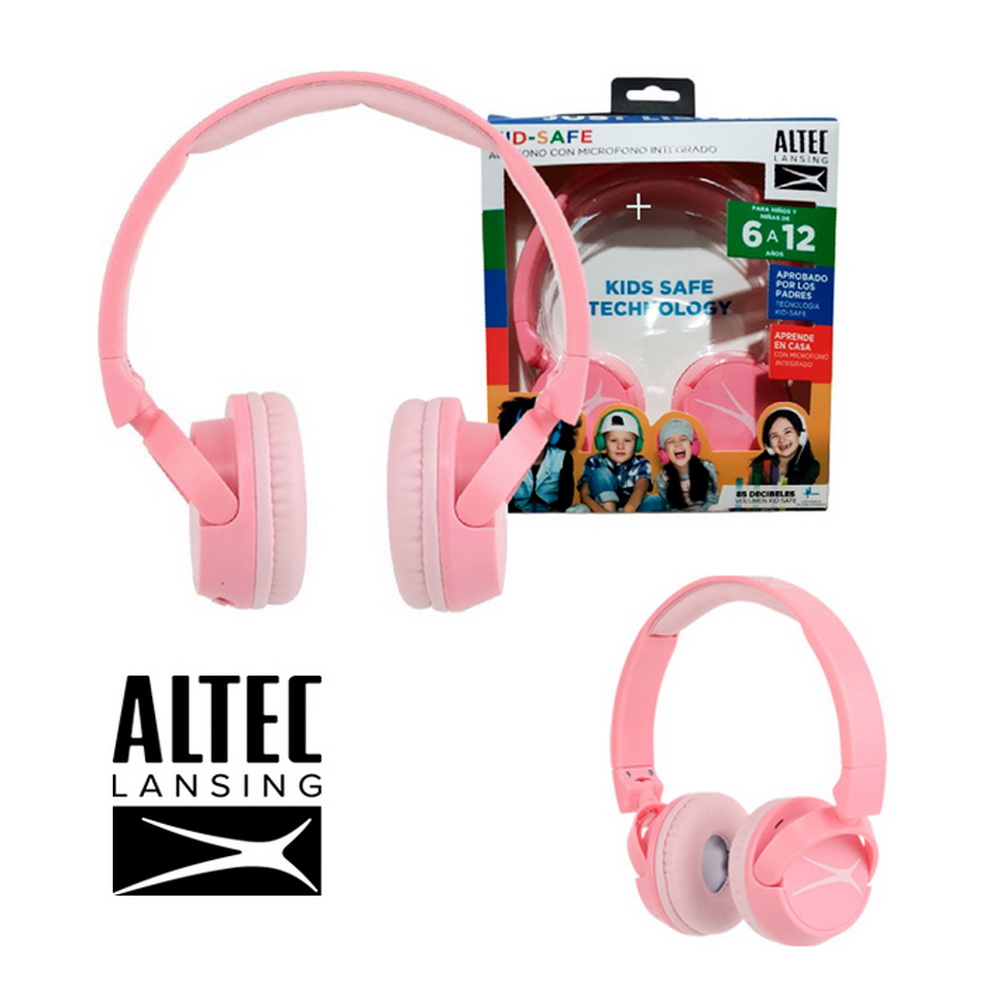 AUDIFONO ALTEC KIDS PINK                
