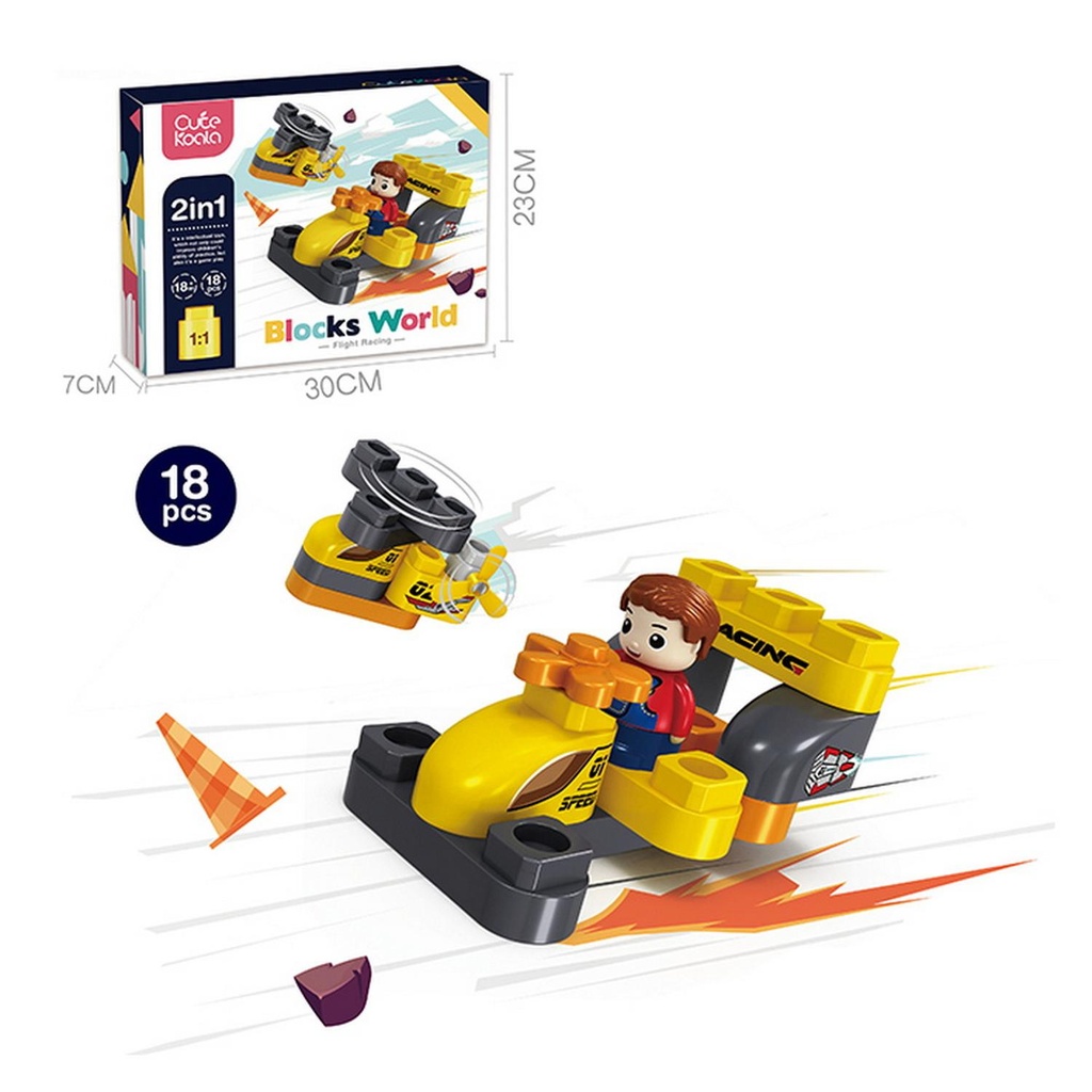 BLOQUES AUTO 18 PIEZAS