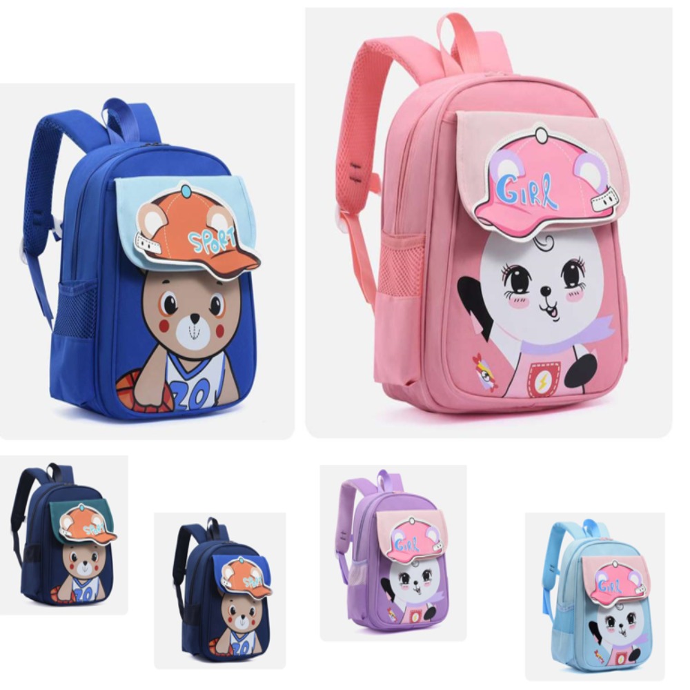 MOCHILA MONITO CON GORRO 