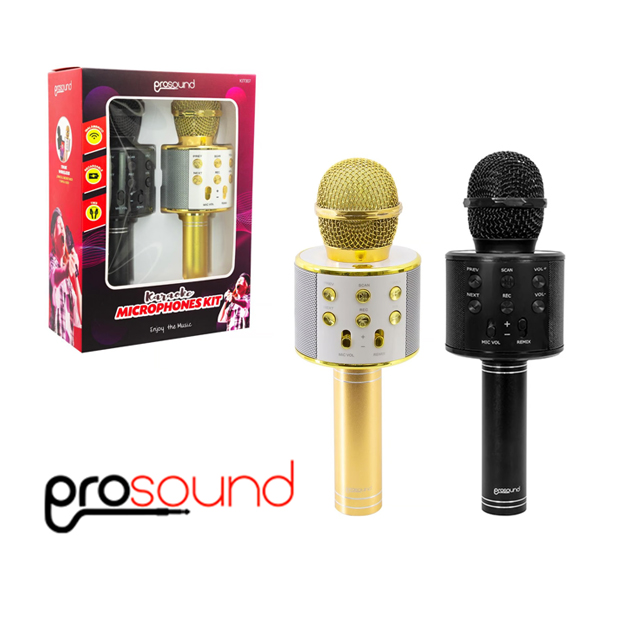SET DOS MICROFONOS KARAOKE PROSOUND