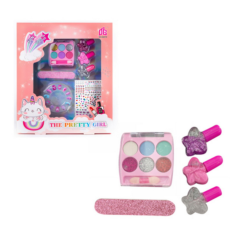 SET MAQUILLAJE Y UÑAS CON ACCESORIOS