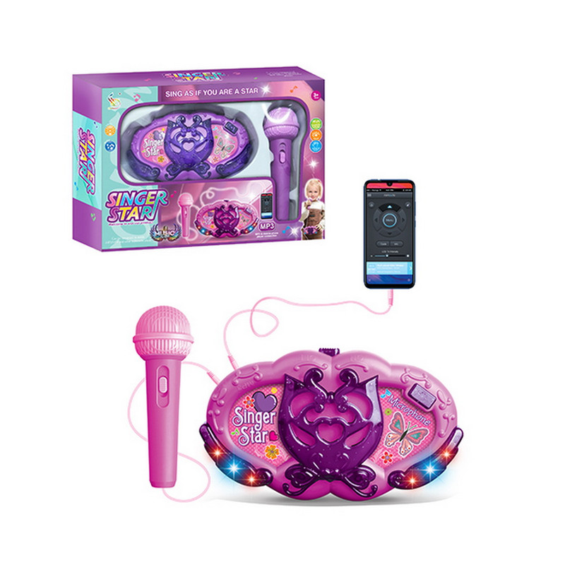 MICROFONO KARAOKE CON LUZ