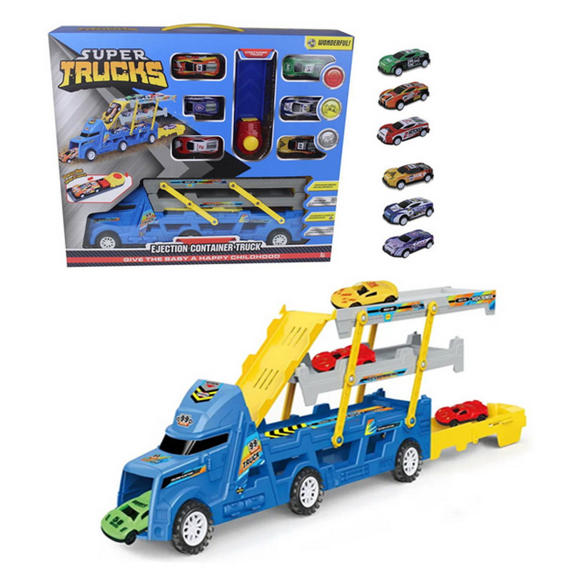 CAMION TRANSPORTA AUTO Y LANZADOR CON VEHICULOS