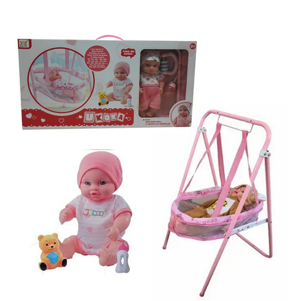 MUÑECA CON COLUMPIO MOISES