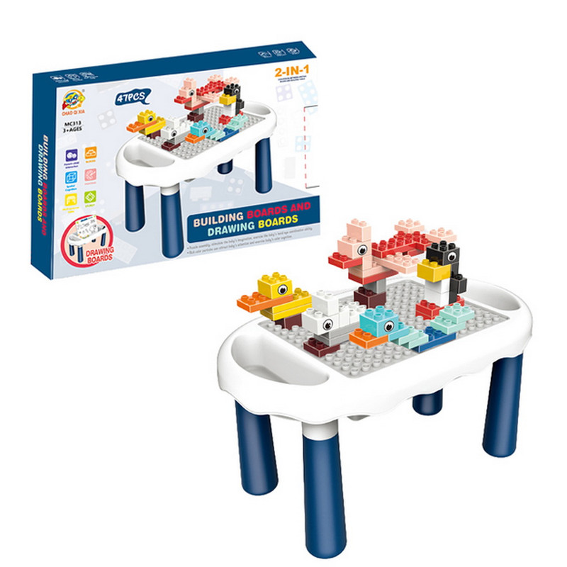 MESA CON BLOQUES 2 EN 1