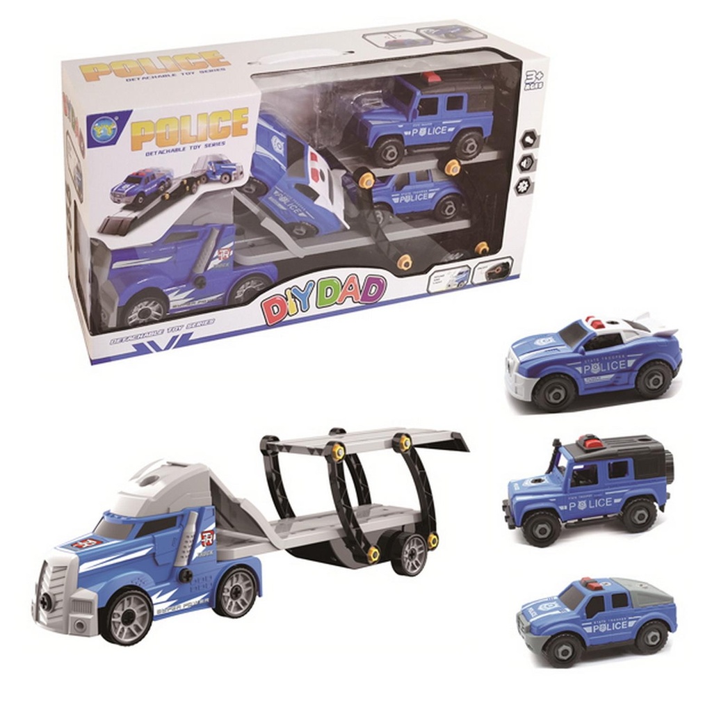 CAMION POLICIA TRANSPORTA VEHICULO 