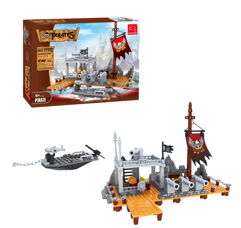 BLOQUES PARA ARMAR PIRATA 238 PCS.