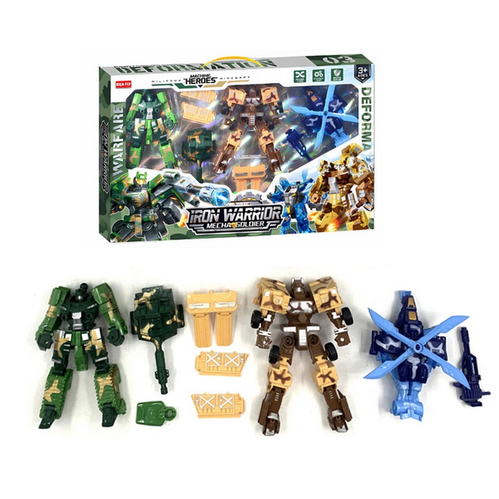 SET 3 ROBOT TRANSFORMABLE