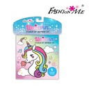 LIBRETA UNICORNIO CON NUMEROS Y STICKERS